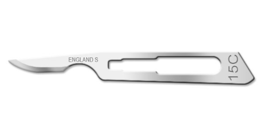 [01SM15C] Blade, Swann Morton, Stainless Steel, Size 15c, Sterile, 100/bx