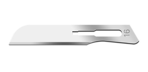 [00SM16] Blade, Swann Morton, Carbon Steel, Size 16, Sterile, 100/bx
