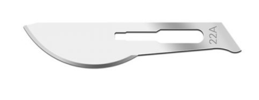 [00SM22A] Blade, Swann Morton, Carbon Steel, Size 22a, Sterile, 100/bx