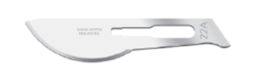 [01SM22A] Blade, Swann Morton, Stainless Steel, Size 22a, Sterile, 100/bx
