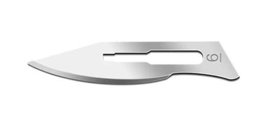[01SM6] Blade, Swann Morton, Stainless Steel, Size 6, Sterile, 100/bx
