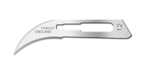 [0112D] Blade, Stainless Steel, Size 12d, Sterile, 100/bx