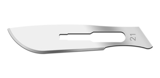 [0121] Blade, Stainless Steel, Size 21, Sterile, 100/bx