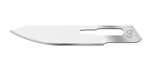 [02SM60] Blade, Swann Morton, Carbon Steel, Size 60, Non-Sterile, 50/bx