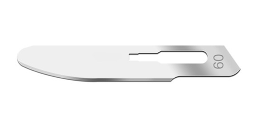 [02SM60B] Blade, Swann Morton, Carbon Steel, Size 60b, Non-Sterile, 50/bx