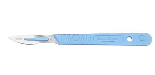 [SM0510] Scalpel, Swann Morton, Size 23, Blue Handle, Disposable, Sterile, 10/bx