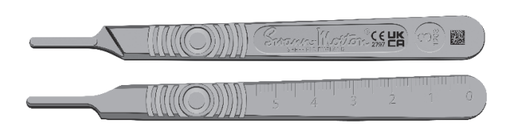 [073S] Surgical Handle, Stainless Steel, Fits Blades 6-16, UDI Compliant, Size 3