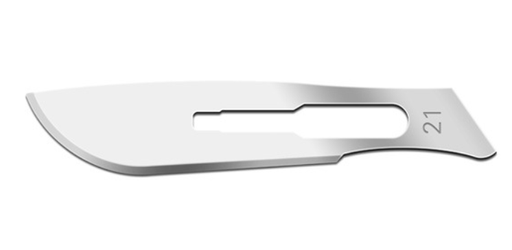 [92021] Blade, Carbon Steel, Size 21, Sterile, 100/bx