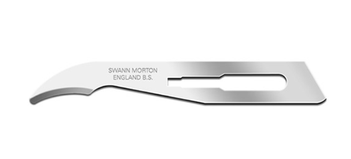 [SM0326] Stitch Cutter, Swann Morton, Stainless Steel, Fits any Size 3 Handle, Sterile, 100/bx