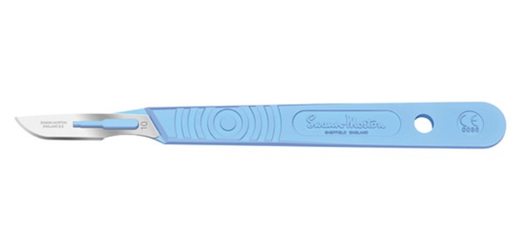 [SM0501] Scalpel, Swann Morton, Size 10, Blue Handle, Disposable, Sterile, 10/bx