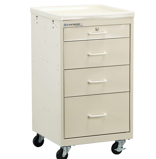 [BV01] Lakeside BV01 Super Saver 4-Drawer Bedside Cart, Beige