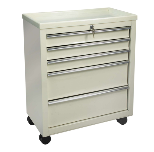 [BV05] Lakeside BV05 Super Saver 5-Drawer Bedside Cart, Beige