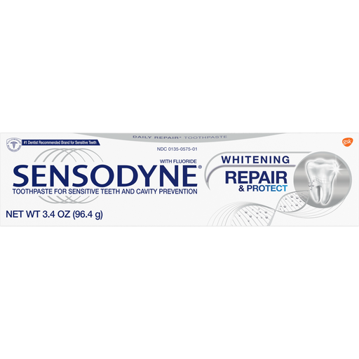 [60000000207019] Sensodyne® Repair & Protect Whitening Toothpaste, 3.4 oz. tube, 12/cs.. Products cannot be sold on Amazon.com or any other third Party sites.