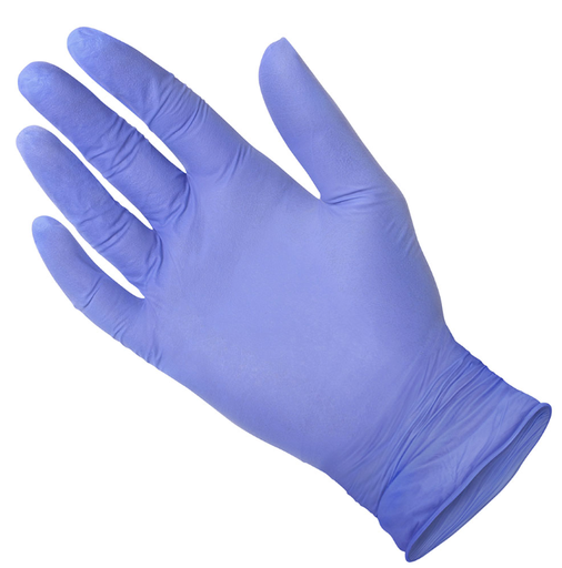 [MNE5056] NitraCare 100 Nitrile Exam Gloves, Violet Blue, 90/bx, 10bx/cs