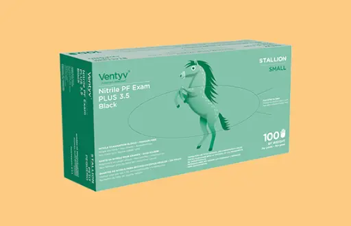 [10319107] Glove, Exam, Nitrile, Plus, Stallion, Powder-Free, Small, 100/bx, 10bx/cs
