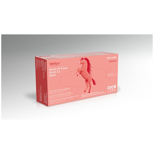 [10320107] Glove, Exam, Nitrile, Plus, Stallion, Powder-Free, Medium, 100/bx, 10bx/cs