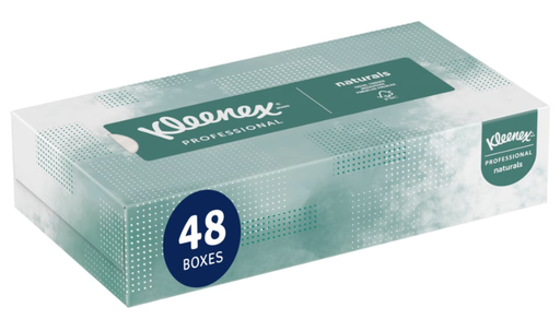 [21601] Kleenex Naturals Facial Tissue, 125 sheets/bx, 48 bx/cs