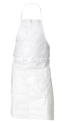 [36550] KleenGuard A20 Apron, Tie Back, White, 10/bg, 10 bg/cs