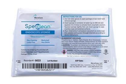 [QEZ2] Spec Clean Endoscope Sponge 100/cs