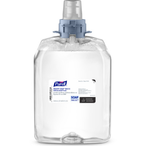 [5294-02] PURELL Healthy Soap BAK E2 Antimicrobial Foam Soap Refill, for FMX-20 Push-Style Soap Dispensers, 2000 ml, Clear, 2/cs