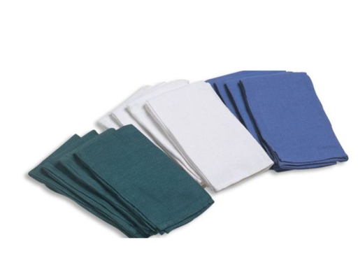 [28700-006] Surgical Towel, Standard Cotton, 17" x 23", Blue, Sterile, Disposable, 6/pk, 12pk/cs
