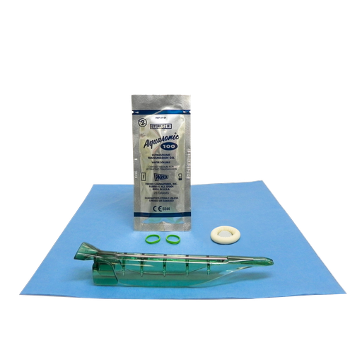 [1-535-5147] Endocavity Needle Guide, 2.0cm x 20cm Latex Cover, Sterile Gel, Bands, Sterile, Compatible with Esaote EC123, EC1123, SE3123, SE3133, TRT12, IVT12; GE Healthcare IC5-9-RS, IC5-9W-RS; Philips E6509; Samsung BCC4-9; Siemens BE9-4; Terason 8EC4, 24/bx