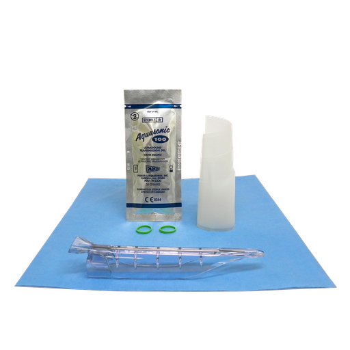 [1-535-5149] Endocavity Needle Guide, 4"-1.25" x 12" PU Cover, Sterile Gel, Bands, Sterile, Compatible with Alpinion EC3-10, EN3-10, EV3-10, EC3-10T, EV3-10T, EC3-10H, EV3-10H, EC3-10X, EV3-10X; Philips C9-4ec; Samsung EC4-9, EC4-9/10R, ER4-9, ER4-9/10ED, EV4-9, EV4-9/10ED, EVN4-9; Ultrasonix EC9-5/10, 24/bx