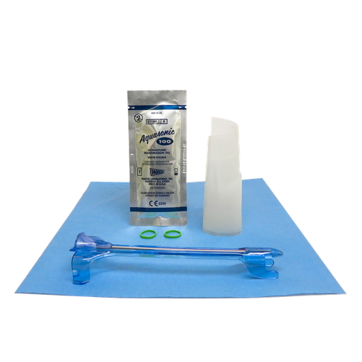 [1-535-5381] Endocavity Needle Guide, 4"-1.25" x 12" PU Cover, Sterile Gel, Bands, Sterile, Compatible with Hitachi EUP-V33, EUP-CC31, EUP-CC531, EUP-CC531s, EUP-V12, EUP-V33W, EUP-V53W, EZU-PA5V, C41V, CC41R, CC41R1; SonoScape 6V3, 24/bx