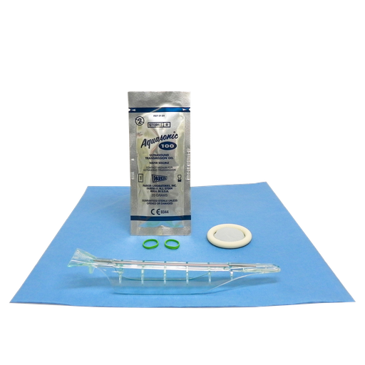 [1-535-9001] Endocavity Needle Guide, 3.5cm x 20cm Latex Cover, Sterile Gel, Bands, Sterile, Compatible with Esaote E8-5 R10, Mindray EV6.5 MHZ/R10, 6CV1, 6CV1P, 6CV1s, 65EC10EA, 65EC10EB, 65EC10HA, CB10-4, CB10-4e, CB10-4s, V10-4, V10-4B, V10-4BP, V10-4Bs, V10-4s, V11-3, V11-3B, V11-3BE, V11-3E, V11-3H, V11-3HE, V11-3Hs, V11-3HU, V11-3s, V11-3WE, Samsung EC4-9ES, EC4-9IS, ER4-9ES, 10R EV/140D, Siemens 6.5 EC10, EC7, EC9-4, EV9-4, Supersonic Imagine SE12-3, SEV12-3, Terason 8EC4(V), Zonare E9-3, 24/bx