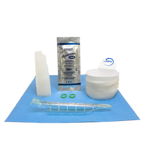 [1-535-9005] Endocavity Needle Guide, 4"-1.25" x 24" SlimFit Cover, 4"-1.25" x 12" PU Cover, Sterile Gel, Bands, Sterile, Esaote; Mindray; Samsung; Siemens, EV9-4 , 24/bx