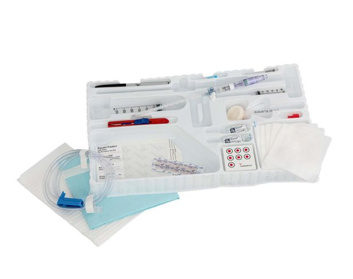 [30-CE1COA] 32-Piece Conventional Centesis Tray w/Covidien Turkel Safety Fluid Drainage System, 8FR, 5", 10/cs