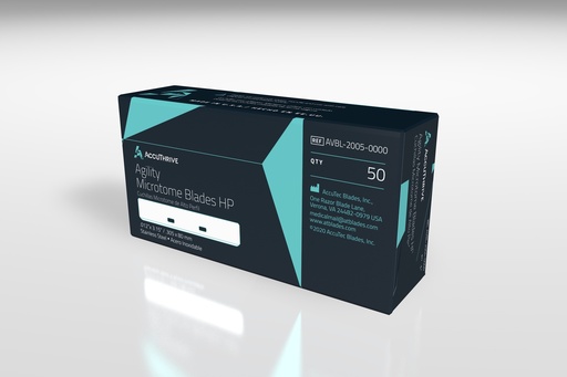 [AVBL-2005-0000] AccuThrive Agility Microtome Blade, High Profile, SS Microcoat, 50bl/disp 10 disp/cs