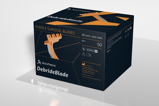 [AVSC-3000-0000] AccuThrive DebrideBlade Wound Care Blade, SS, Sterile, 50bl/ct 8ct/cs