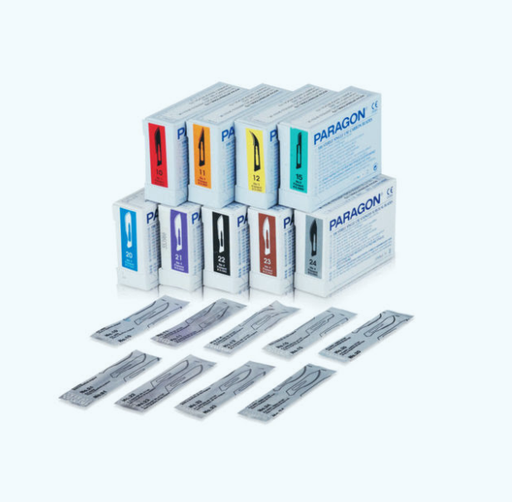 [90010-15] Blades, Stainless, Disposable, Sterile, Num 15, 1/pch, 100pch/cs