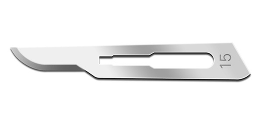 [01SM15] Blade, Swann Morton, Stainless Steel, Size 15, Sterile, 100/bx