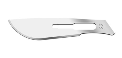 [01SM22] Blade, Swann Morton, Stainless Steel, Size 22, Sterile, 100/bx
