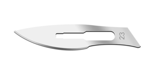 [01SM23] Blade, Swann Morton, Stainless Steel, Size 23, Sterile, 100/bx