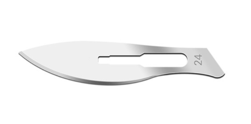[01SM24] Blade, Swann Morton, Stainless Steel, Size 24, Sterile, 100/bx