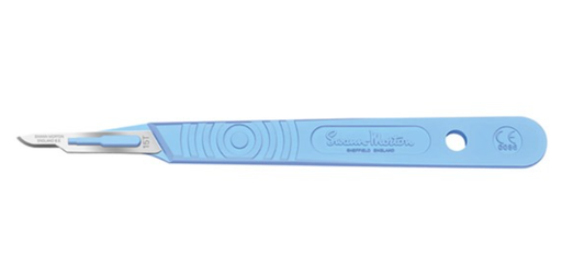[SM0592] Scalpel, Swann Morton, Size 15t, Blue Handle, Disposable, Sterile, 10/bx