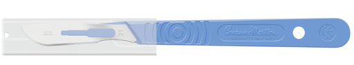 [SM2341] Scalpel w/Guard, Swann Morton, Size 21, Blue Handle, Disposable, Non-Sterile, Bulk, 1000/bx