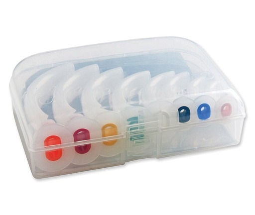 [43000] Oral Airway Kit, Polyethylene, Color Coded, Boxed, 40-110mm, Sizes: 00-6