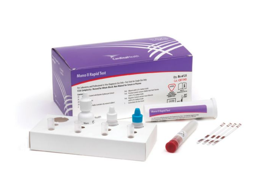 [CH1145] Mono II Rapid Test Dipstick, CLIA Waived, 25 test/kit, 18 kit/cs