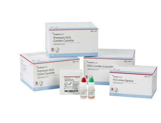 [CH22] hCG Premium Urine Cassette Rapid Pregnancy Test, 25 Test Cassettes, CLIA Waived