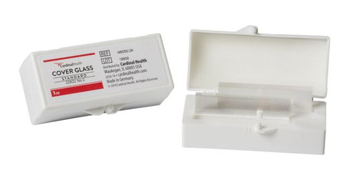 [M6045-2A] No 1 Microscope Slide Cover Glass, 22mm x 22mm, 0.13-0.17mm, 1oz, 100 oz/cs