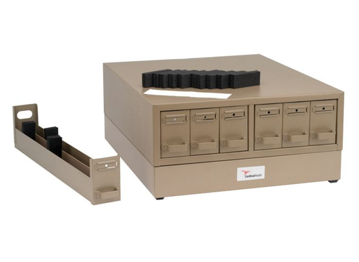 [M6360-2P] Microscope Slide Storage Cabinet, Metal, w/6 Drawers, holds up to 5000 Slides