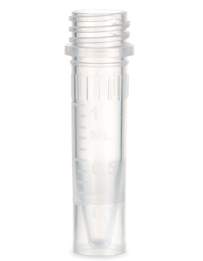 [111722] Microcentrifuge Tubes, w/o Cap, Self-Standing, 1.5ml, Polypropylene, 1000/bg