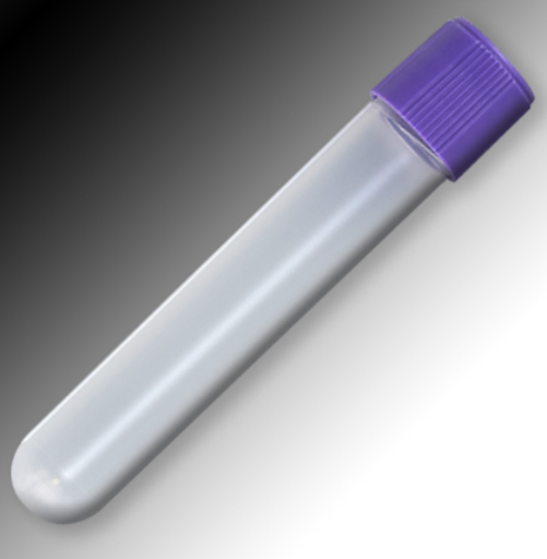 [6034] Sample Tube, 4mL, External Threads, PP, Round Bottom, 1000/bg