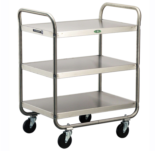 [222] Lakeside 222 Tubular Utility Cart, SS, 3 Shelf