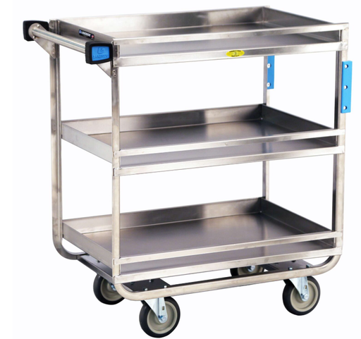 [726] Lakeside 726 Guard Rail Utility Cart, 3 Shelf