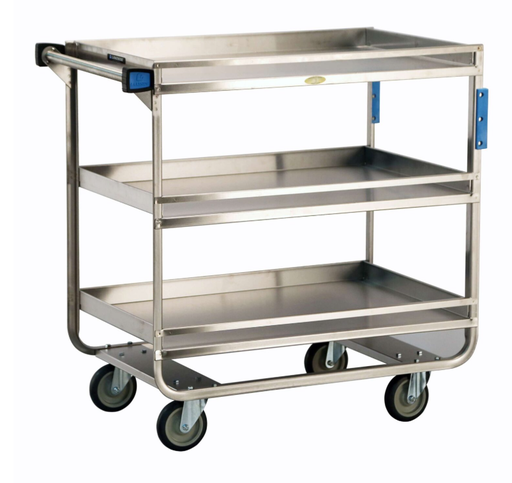 [730] Lakeside 730 Guard Rail Utility Cart, 3 Shelf